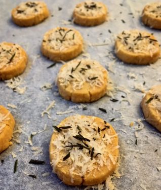 Rosemary Parmesan Shortbreads